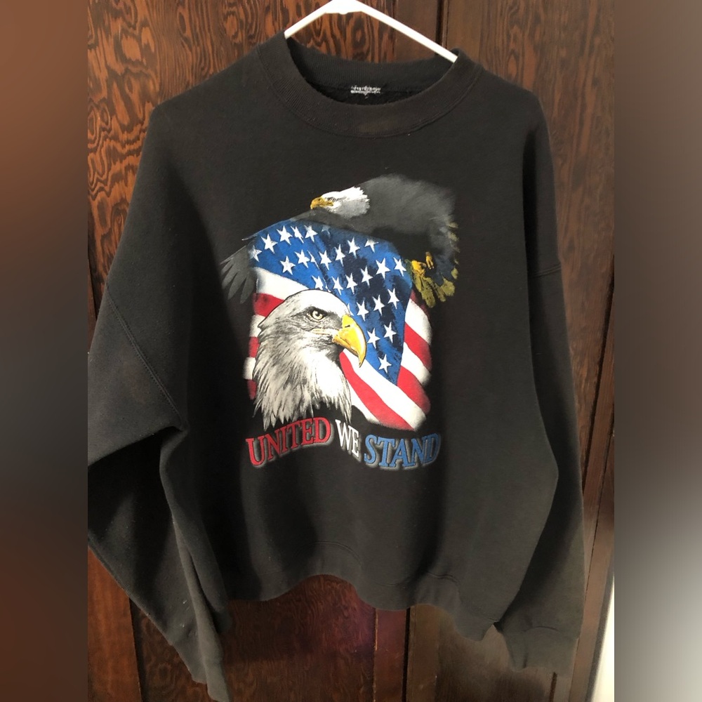 Vintage Eagle Flag Sweatshirt